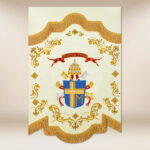 Mini Bandera Doble Cara Juan Pablo II