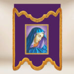 Bandera de duelo morada