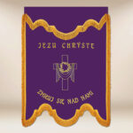 Bandera de duelo morada