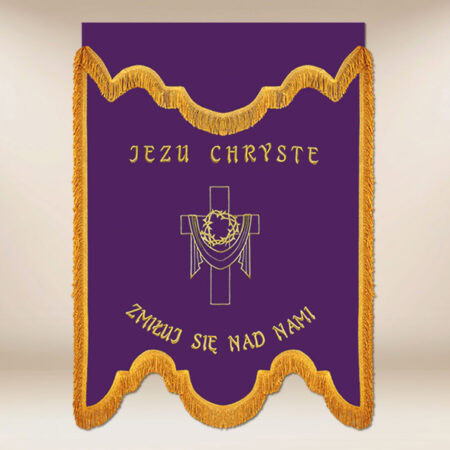 Bandera de duelo morada
