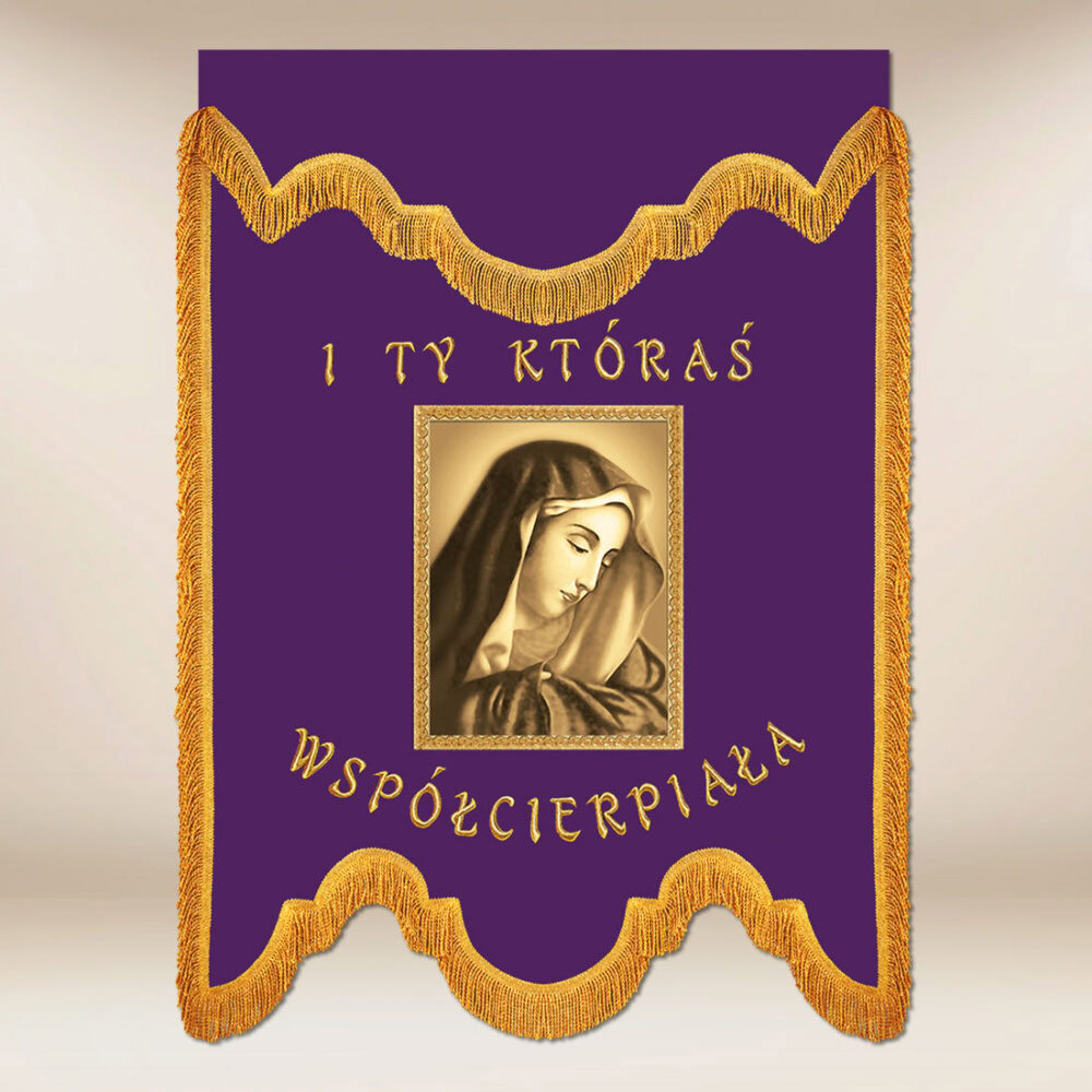 Bandera de duelo Madre Dolorosa