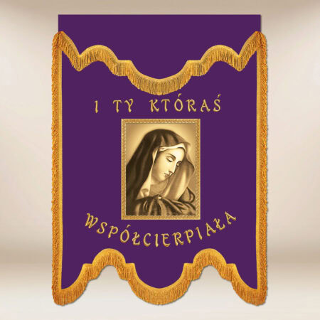 Bandera de duelo Madre Dolorosa