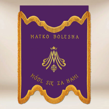 Bandera de duelo Madre Dolorosa