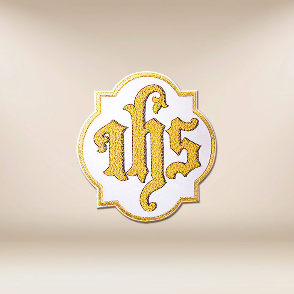 Aplicación bordada "IHS"