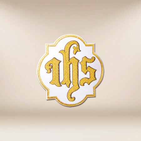Aplicación bordada "IHS"