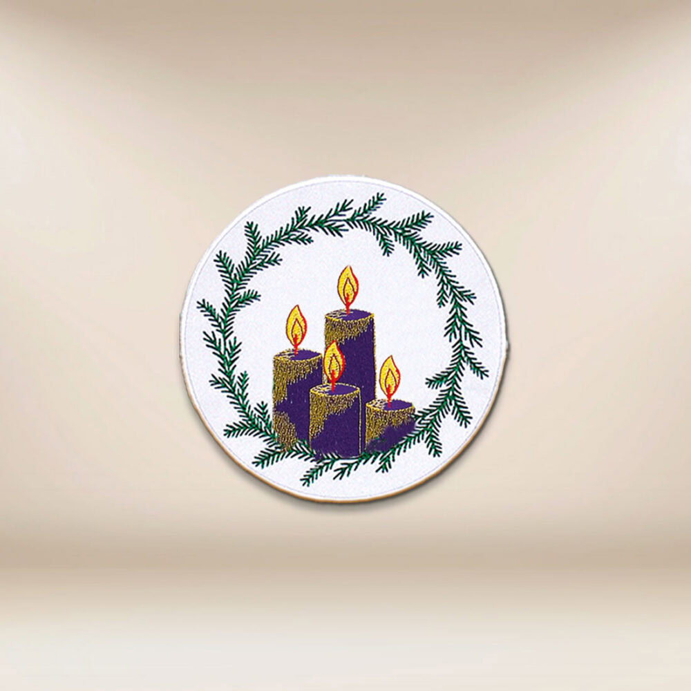 Aplicación bordada de Adviento