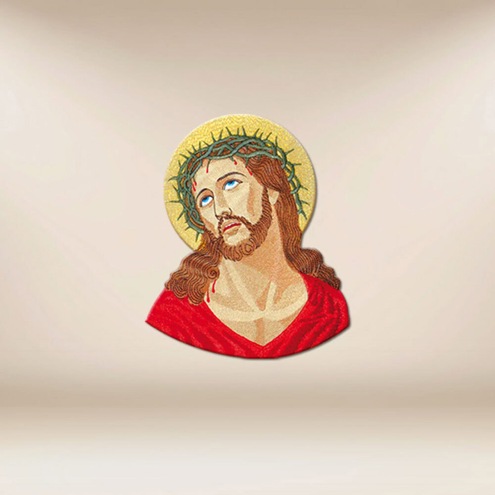 Aplicación bordada Cristo Sufriente