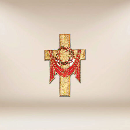 Aplicación bordada Cruz con espinas