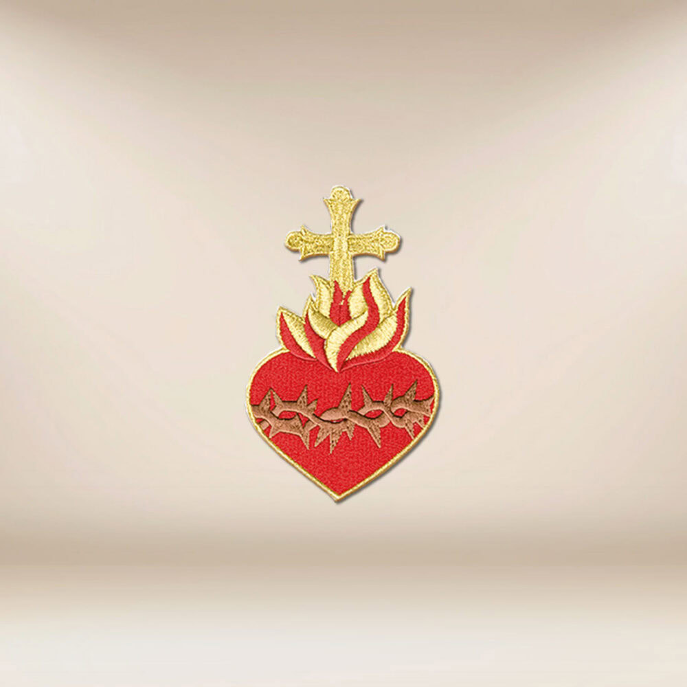 aplicación bordada Corazón de Jesús