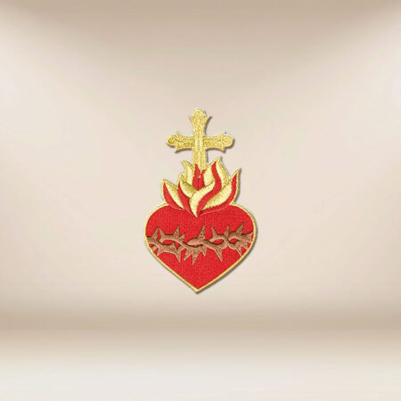 aplicación bordada Corazón de Jesús