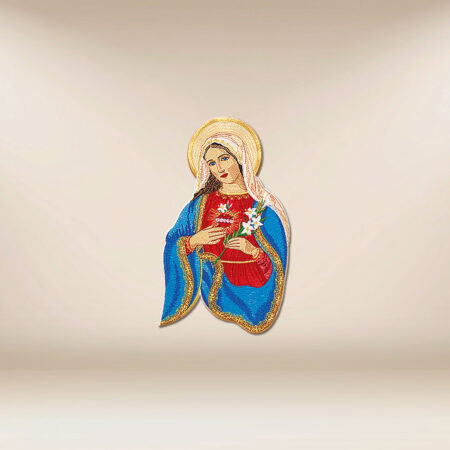 aplicación bordada Corazón de María