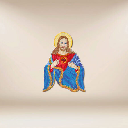 Aplicación bordada Sagrado Corazón de Jesús