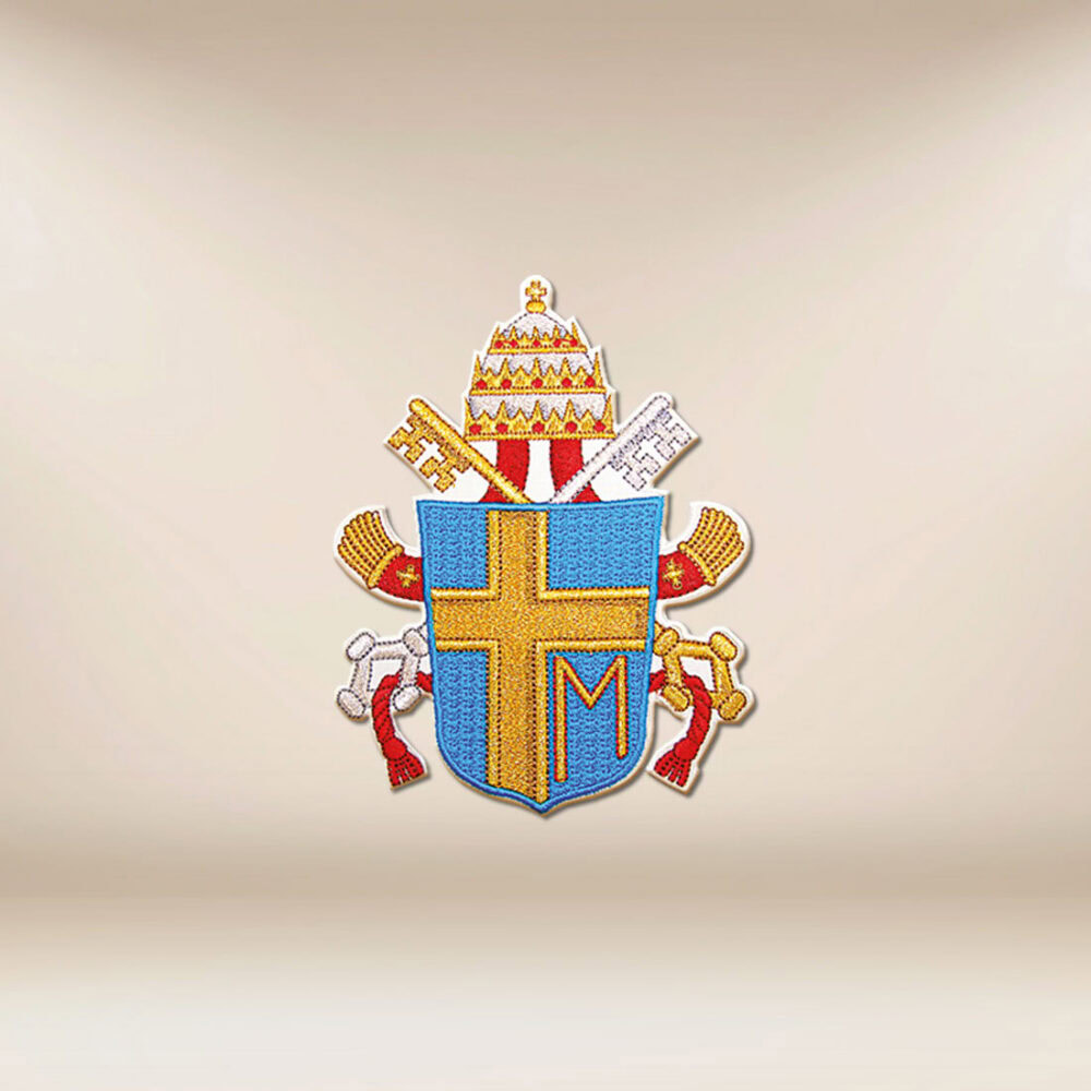 Aplicación bordada Escudo Papal