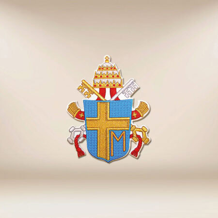Aplicación bordada Escudo Papal
