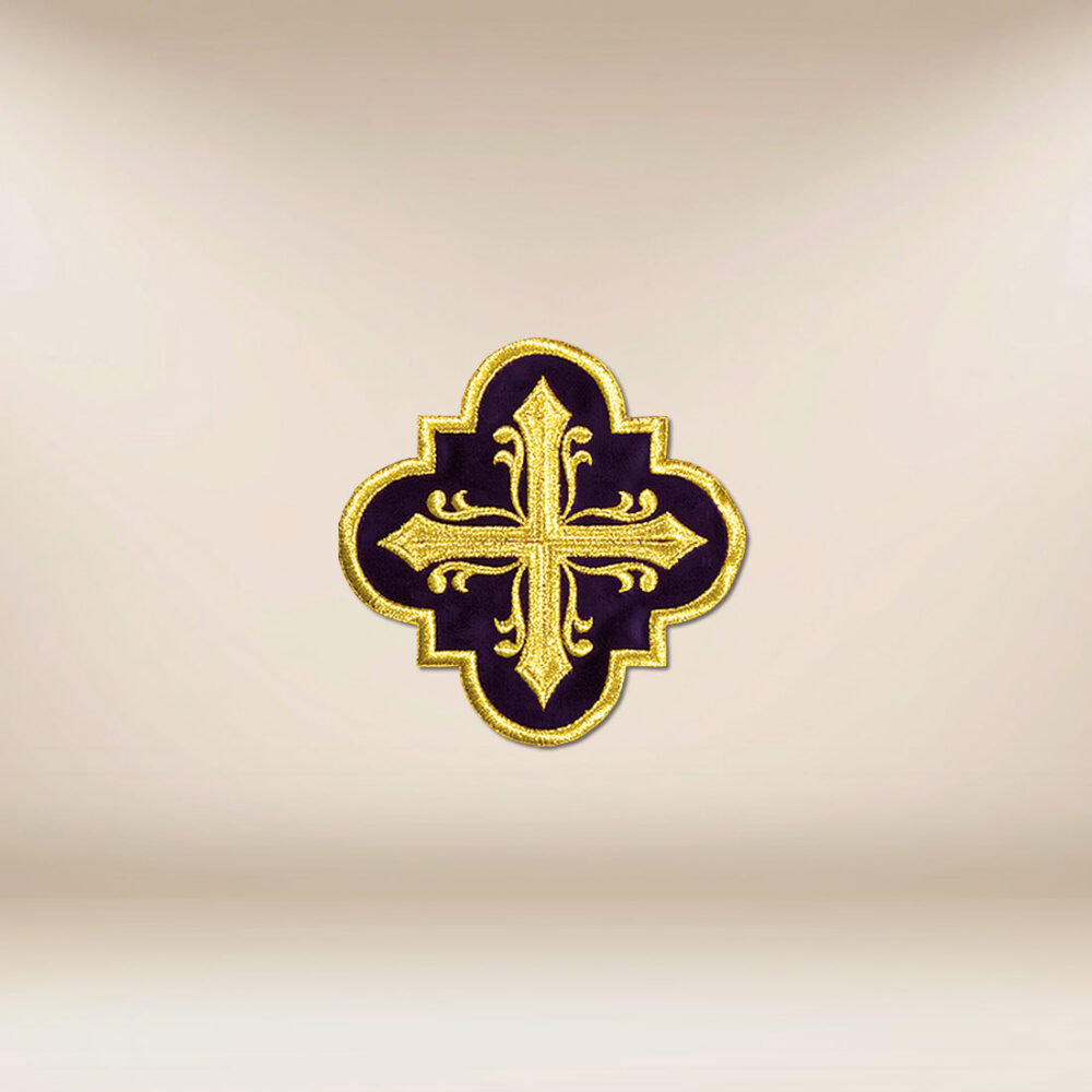 Aplicación bordada cruz