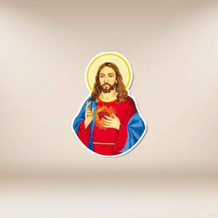 Aplicación Bordada "Corazón de Jesús"