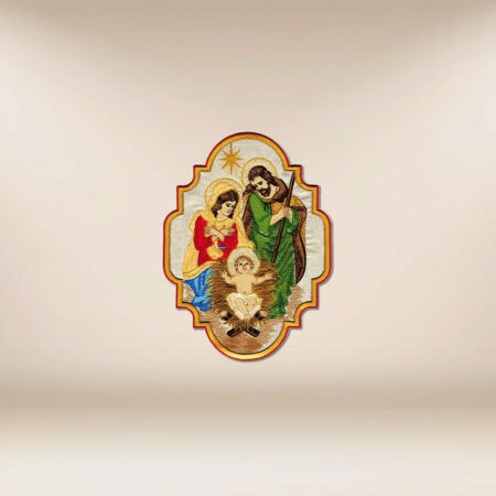 Aplicación bordada Sagrada Familia