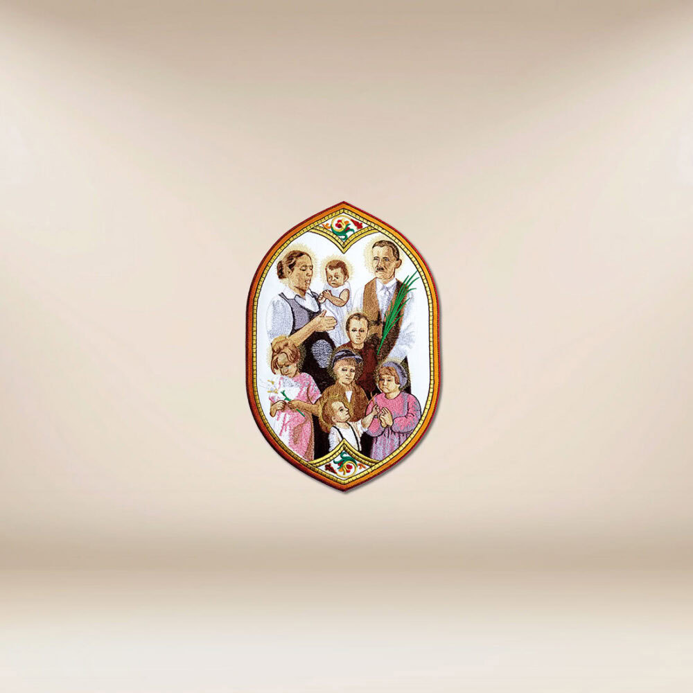 Aplicación bordada Familia Ulmów