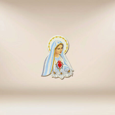 Aplicación bordada Madre de Dios