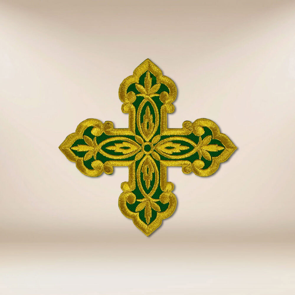Aplicación bordada cruz
