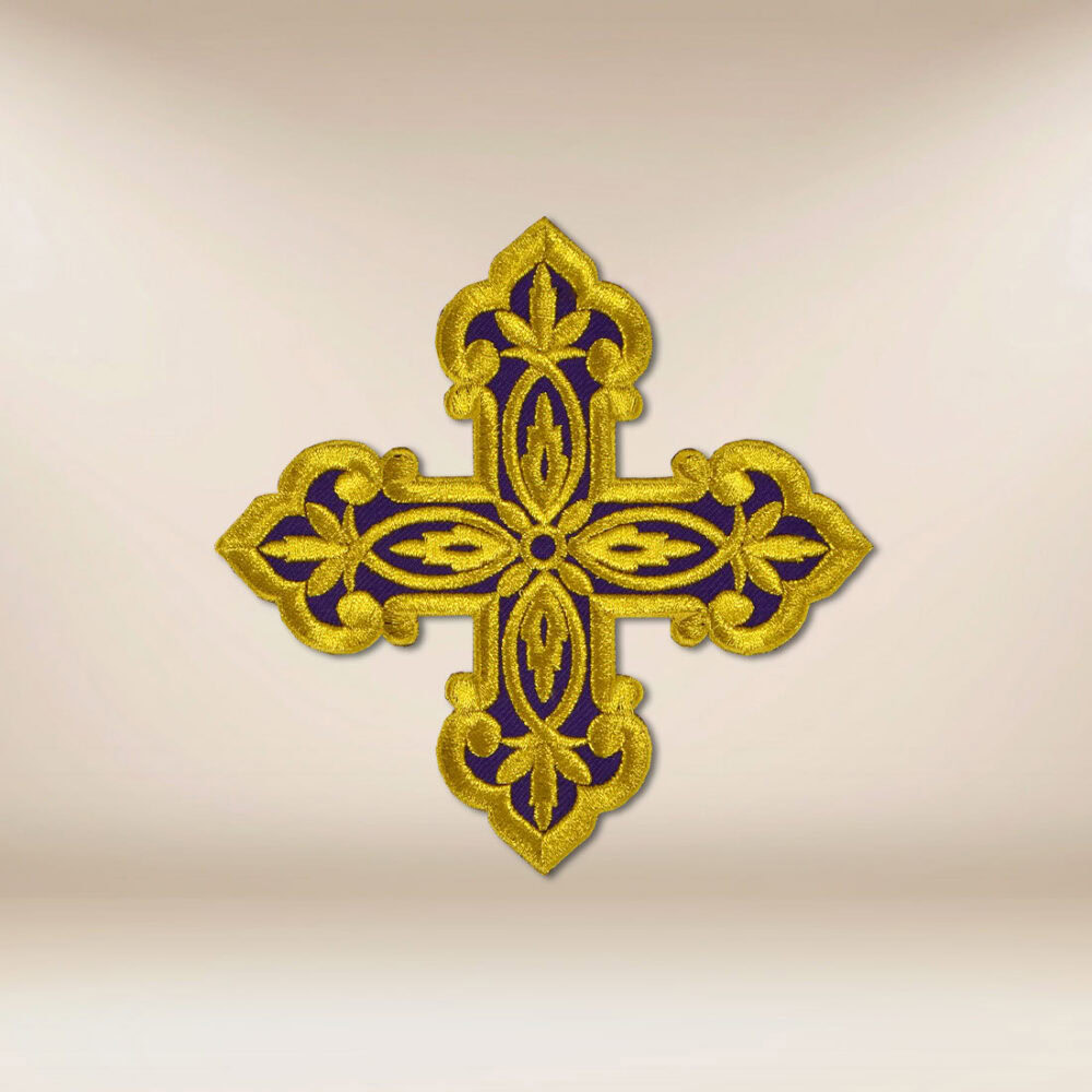 Aplicación bordada cruz