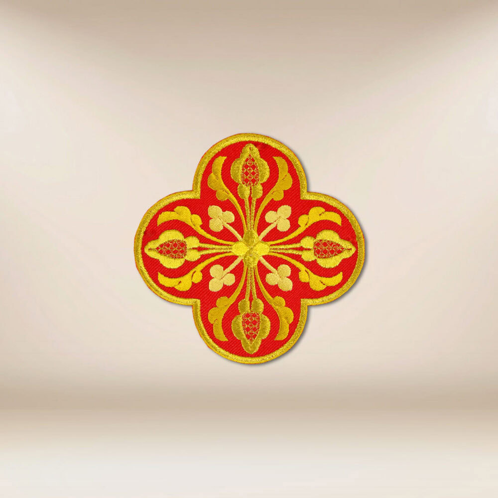 Aplicación bordada cruz