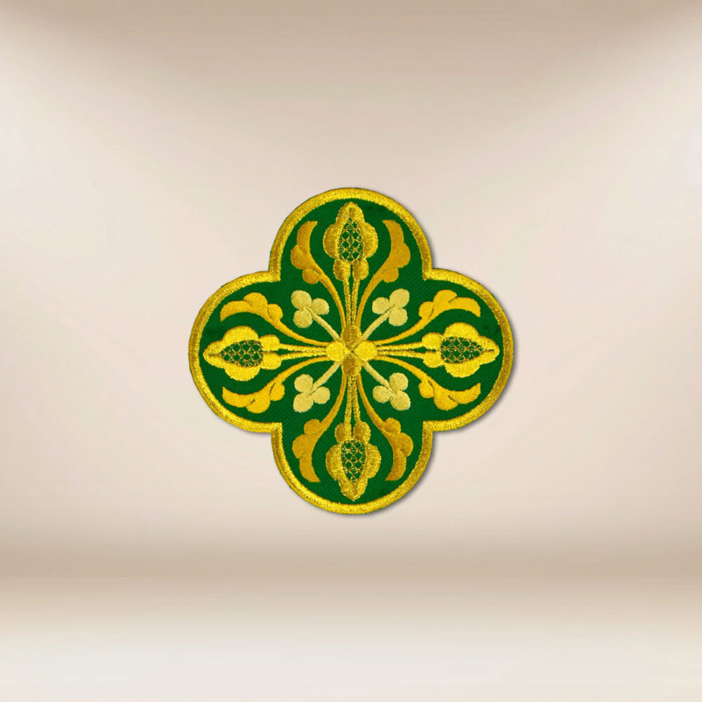 Aplicación bordada cruz