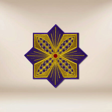 Aplicación bordada cruz