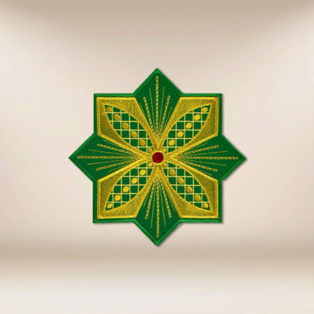 Aplicación bordada cruz