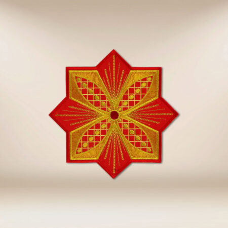 Aplicación bordada cruz
