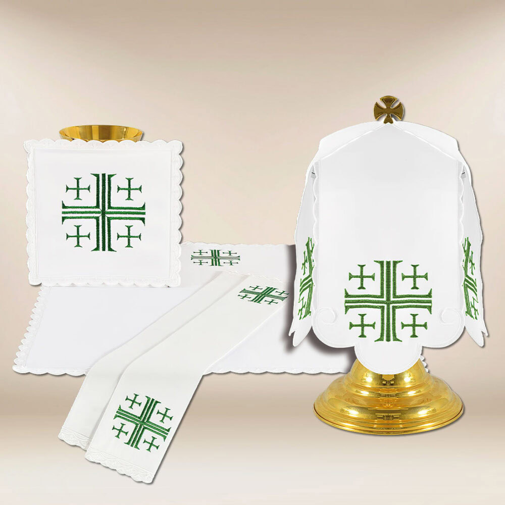 Conjunto de ropa de altar para el cáliz