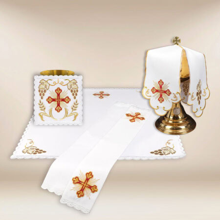 Conjunto de ropa de altar para el cáliz Alfa y Omega