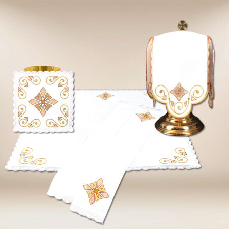 Juego de ropa de altar para el cáliz de Navidad