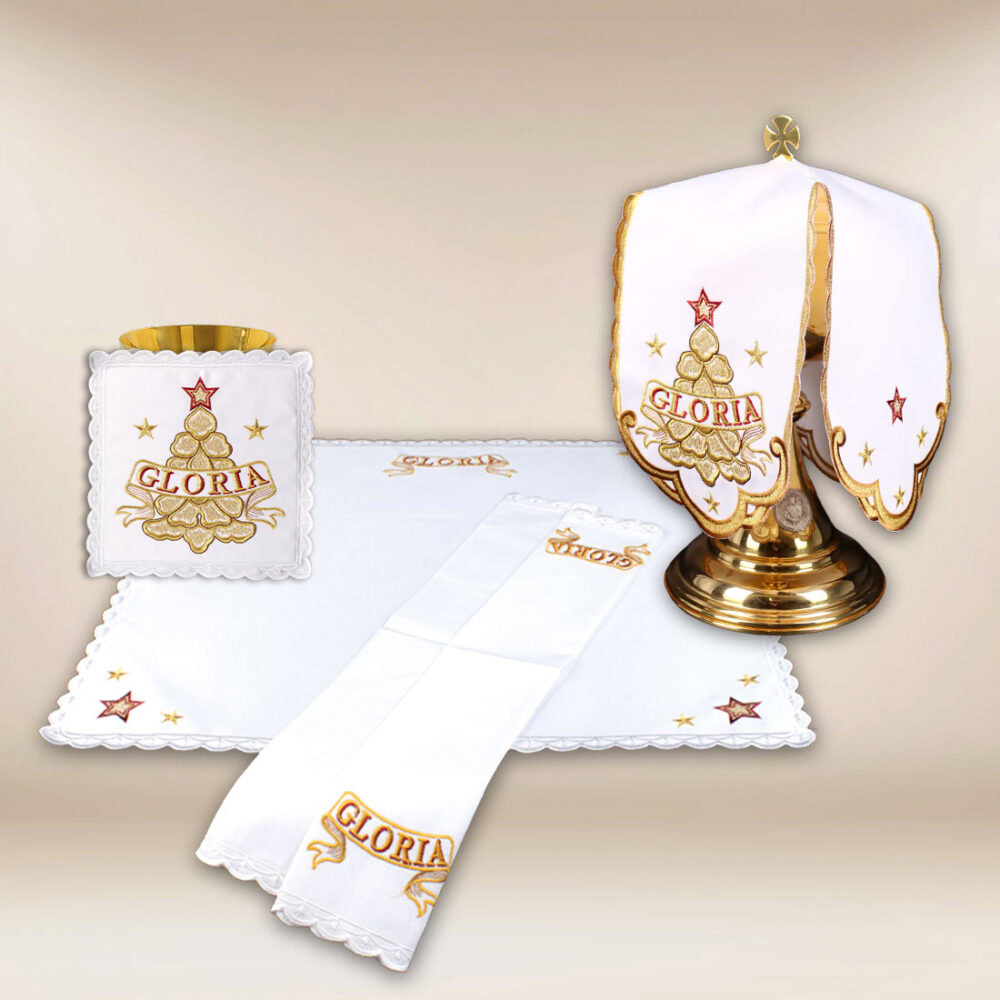 Conjunto de ropa de altar para el cáliz Gloria