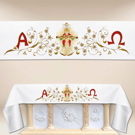 Mantel de altar bordado Trinidad