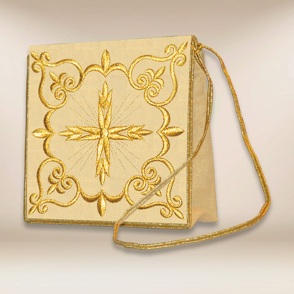 Bolsa bordada con Cruz