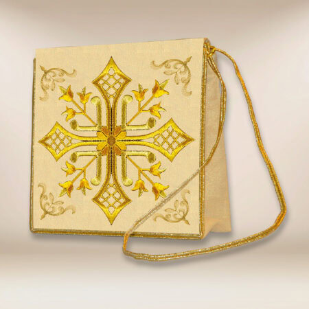Bolsa para corporales bordada Cruz