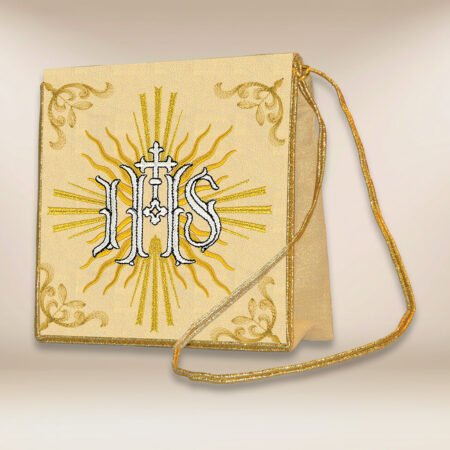 Bolsa bordada IHS en rayos