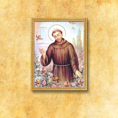 Imagen religiosa sobre tela San Francisco
