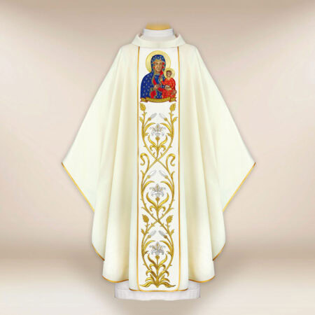 Casulla bordada Madonna de Częstochowa