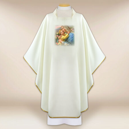 Casulla con imagen Madre de Dios