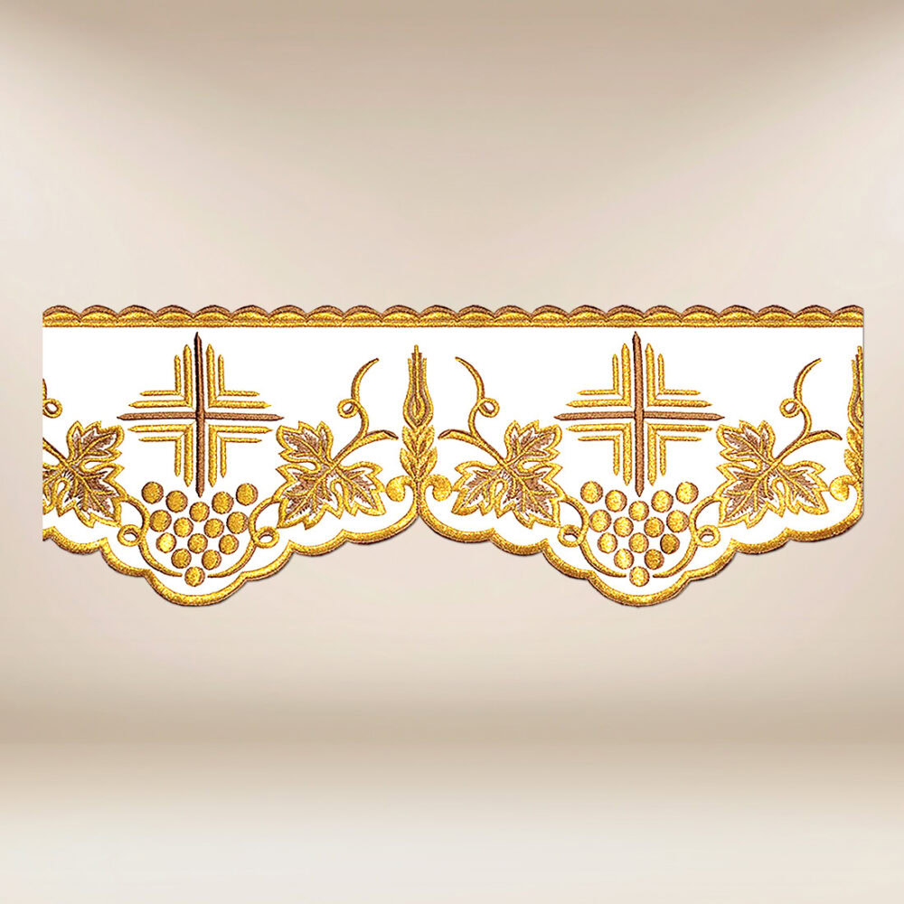 Encaje bordado oro