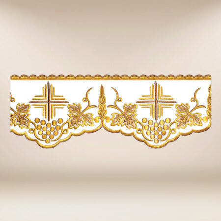 Encaje bordado oro