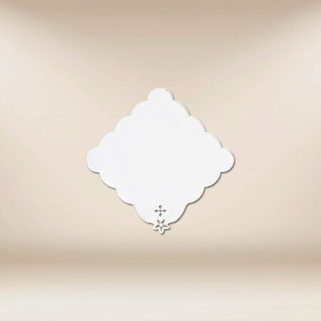 Cubierta bordada blanca 32x32