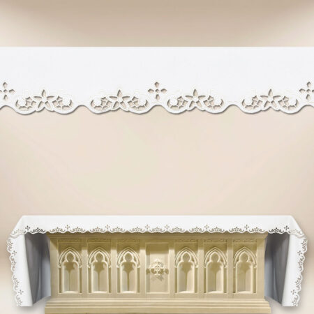 Mantel bordado blanco