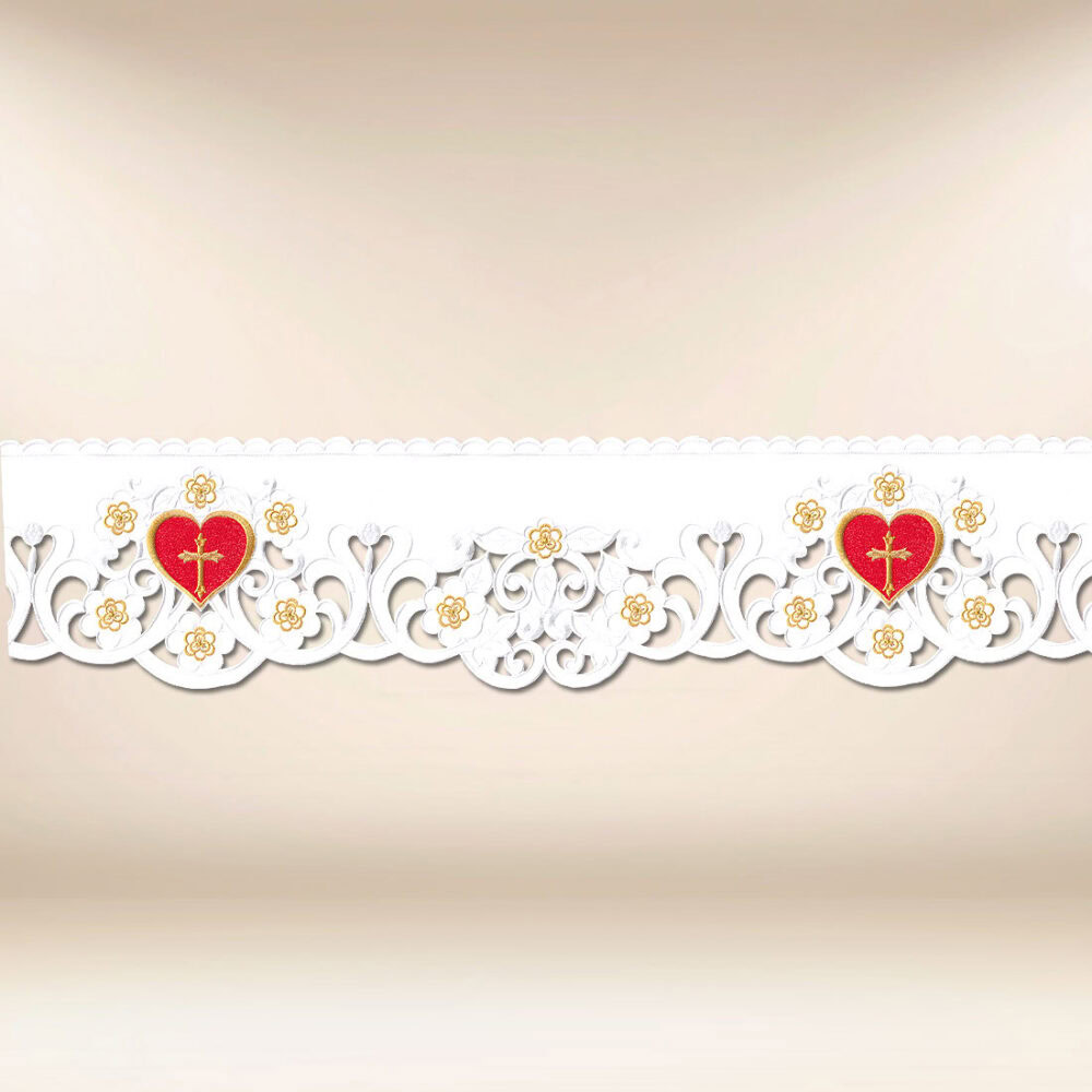 Encaje bordado Corazón de Jesús