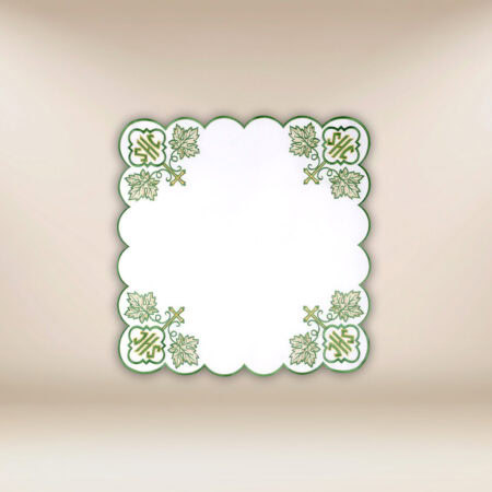 Cubierta bordada IHS Verde 45x45