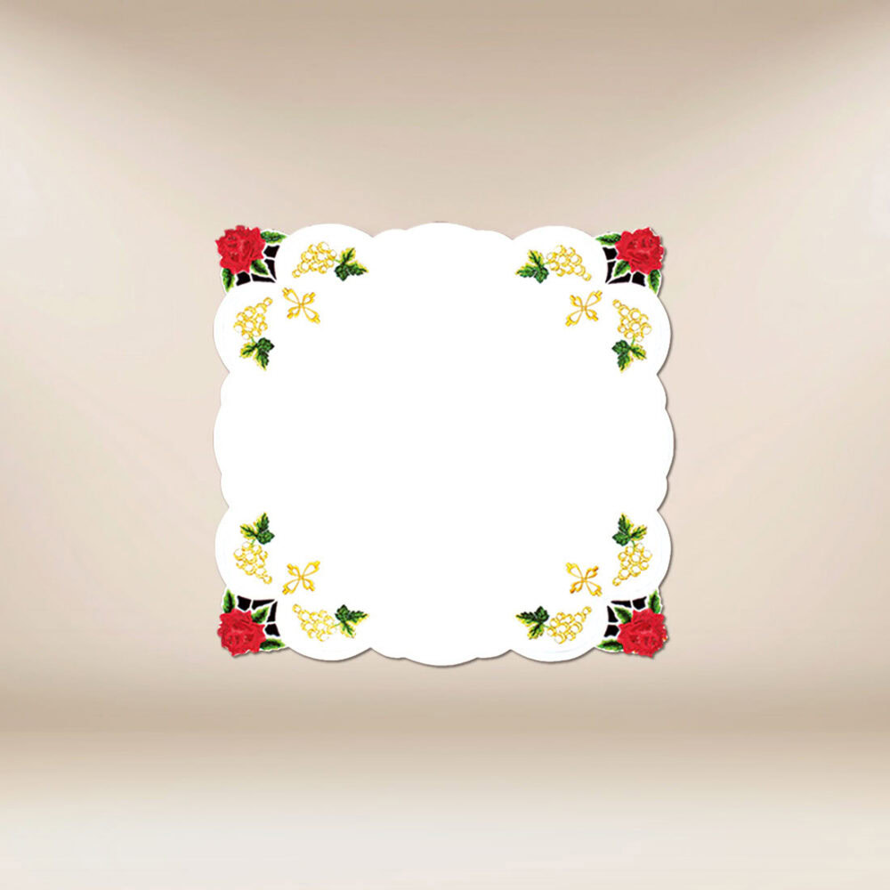 Cubierta de altar con rosas 45×45cm