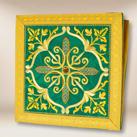 Bolsa litúrgica bordada verde