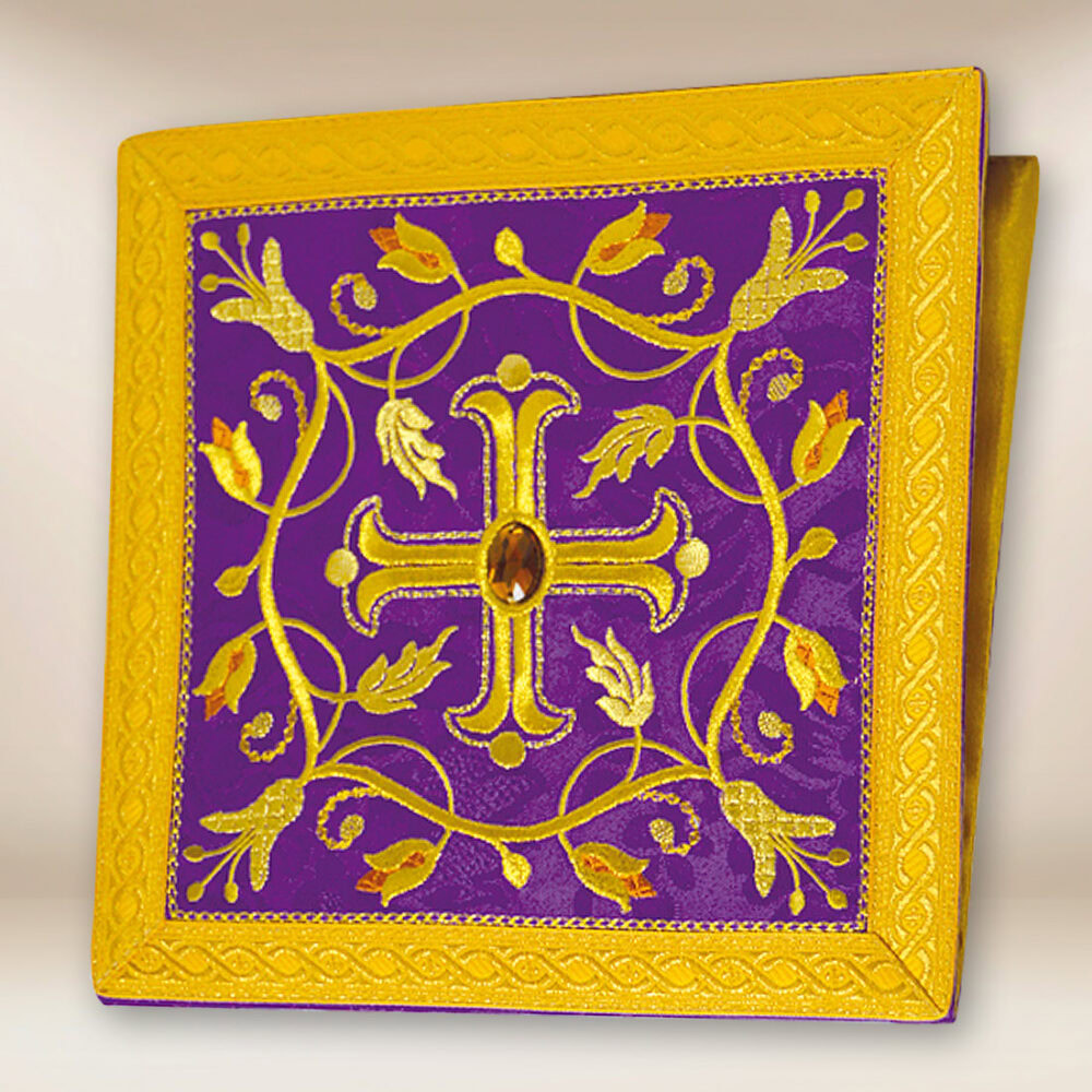 Bolsa bordada morada